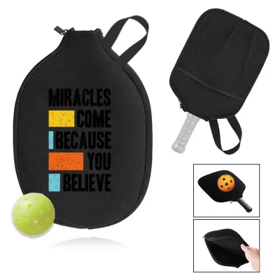 Pickleball Racket Bag Pickleball Racket Bag Dustproof Student Portable Sports Handbags Word Series