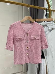 ●ECLAIRE● 043 Blouse Korea / Blouse Kasual / Casual Blouse / Blouse Import / Korean Blouse / Shortsleeves Blouse / Feminim Blouse / Blouse Polos / Classy Blouse / Blouse Vneck / Vneck Blouse / Blouse Kerja / 6380