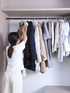 Extended Wardrobe Clothes Cover Hanging Dust Cover Garment Coat Protector Cloth Rack Storage Clothes protector organizer