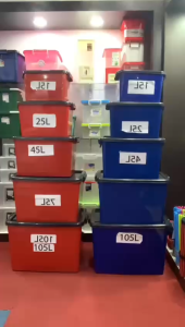 MAXONIC 45L PLASTIC STORAGE BOX | KOTAK SIMPANAN PLASTIK | STORAGE ORGANISER | STACKABLE | KOTAK SIMPANAN SERBAGUNA