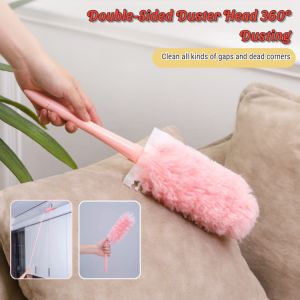 【Electrostatic Adsorption】Magic Dust Bubble Duster Extended Retractable Feather Duster Kitchen Bathroom Cleaning Artifact