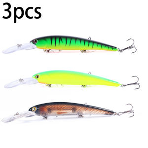 1 Cái 165cm 21g 6 # Mồi Câu Giả Hook Deep Diving Minnow Wobbler Dành Cho Cá Bass Cá Pike Cá Walleye Cá Perch - Mồi Cứng Nhân Tạo Crankbait Dùng Cho Câu Cá Ở Biển Sông Hồ