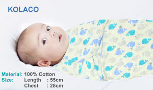 Newborn Infant Baby Swaddle Cotton Blanket Gentle Comfortable Snug Adjustable Sleep 0 to 6 months