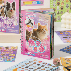 Yuxian | Cute Cat and Dog Sticker Book 800 Pieces