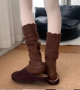 Summer Calf Socks For Matching With Leggings Knitted Breathable