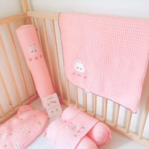 Chăn điều hòa chăn lưới Monona vải waffle mẫu mới chống ngạt và kháng khuẩn cho bé BabyUS