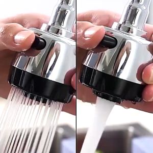 360 Universal Kitchen Faucet Sink Wall Mounted Faucet Flexible Single Cold Stainless Steel Wall Tap