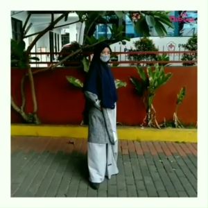 Baru COD Haitwo Gamis Muslimah GM 83 Nino Iron Dobby Salur mix Cotton Print