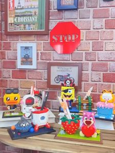 1200pcs - 1900pcs Cartoon Mini Building Block Pen Holder Micro Blocks Toys Best Birthday Gift