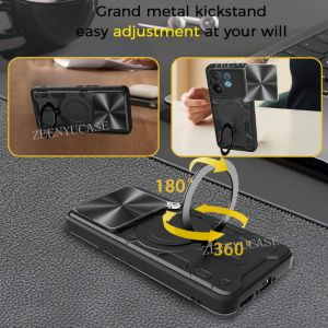 Slide Lens Camera Protect Case For OnePlus Ace 5 Ace5 Racing Nord CE 5 NordCE5 Phone Case Armor Metal Rotating Holder Back Cover For OnePlus Nord CE5