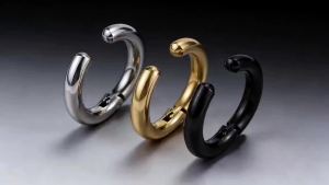 Vnox Stainless Steel Non-pierced Hinged Hoop Earrings for Men Minimalist Stud Style Ear Cuff JewelryIdeal for Daily Wear and Casual Outfits