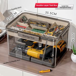 XINGYOU | Multi-functional Dual-layer Transparent Storage Box