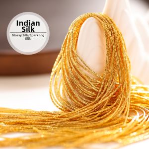 QINGPIN | Indian Wire Metal Coil DIY French Embroidery Shiny Brooch Badge Accessories Fabric Patch