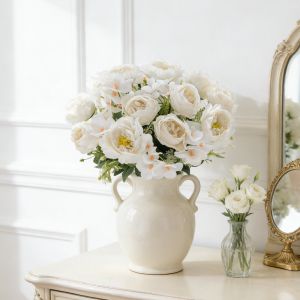 Silk Peony Hydrangea Artificial Flower Wedding Party Home Room Vase Festival Decoration Garland Diy Gift Prop Scrapbook Hot Sale