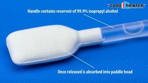[3PCS] CARDPRINTERMALAYSIA PRINTHEAD CLEANING SWAB IPA COMPATIBLE FOR ID CARD PRINTER HID FARGO/MAGICARD/EVOLIS/ENTRUST/HITI/ZEBRA/IDP - IPA-707-CPM