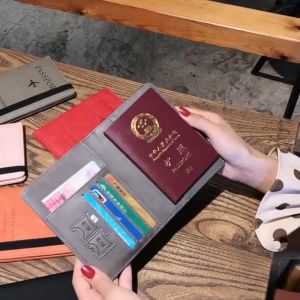 กระเป๋าสำหรับหนังสือเดินทาง หนัง PU กระเป๋าใส่พาสปอร์ต สร้างได้ สำหรับจุดทำ บัตรต่างๆ ใส่หนังสือเดินทาง พร้อมส่งออร์เดอร์ กระเป๋าใส่พาสปอร์ต สามารถใช้สำหรับจุดทำการตัดสินใจ