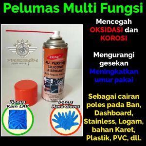 Spray Cairan Pelumas Silikon Anti Karat Silicone Spray Plastik Logam Karet Power Window