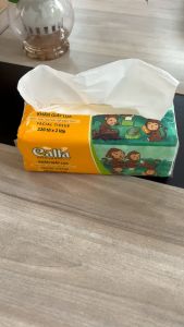 Giấy rút Calla Monkey Family 2 lớp x 220 tờ khổ 20cm mềm mịn không tẩy trắng nguyên liệu Indonesia