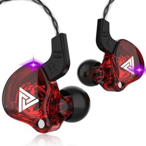 QKZ AK6 Sport Wired Earphones 3.5mm HiFi Bass In-Ear Headphones Noise Cancelling Mic Headset for Running Gym