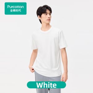 Purcotton | Cool Feeling Water Gloss Cotton Mens T-Shirt