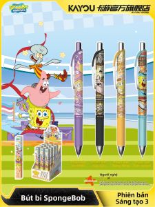 KAYOU | Bút Hợp Tác Chính Thức SpongeBob Cho Trẻ Em Học Sinh