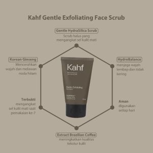 Kahf Brightening & Anti Darkspot Scrub Face Wash 100mL - Sabun Perawatan Wajah Pria Anti Darkspot