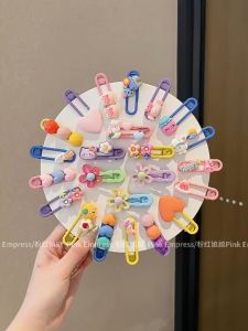 2025 New Candy Color Childrens Hairpin Girl High-end Cute Cartoon Hairpin Baby Broken Hair Headdress