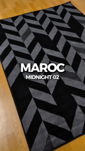 MAROC Karpet Lantai 160x210 Midnight Monokrom - Midnight 02