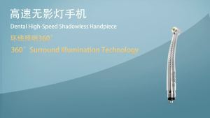 NICEDEN Shadowless 5 LED Bulbs Dental High Speed Handpiece 5 Water Spray Ceramic Bearing Shadowless E-Generator Air Turbine For Oral Care Accessories