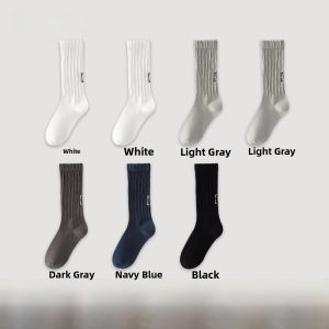 Miiow | Mens Long Tube Socks Breathable Antibacterial Sport Cotton Polyester Spandex Blend Comfortable Sweat Absorbent Smiley Face Design