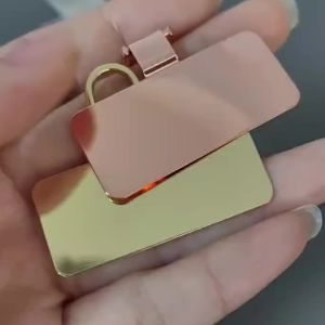 Luxury Metal Universal Cellphone Lanyard Patch 0.3mm Ultra-thin Connect Card for Phone Case Safety Clip Outdoor Phone Accessory