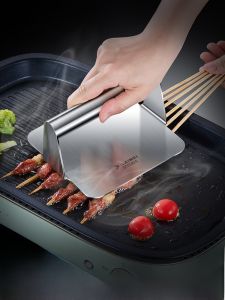 Square 304 Stainless Steel Manual Meat Presser Kitchen Tool for Cooking Hamburgers And Steaks Home Use Cooking Utensil