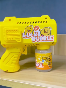 Kids Bubble Gun Toy New Models Bubble Machine Toys for Kids Gift Outdoor Activities LED Lighting Bubble Gun Toy for Kids 泡泡枪