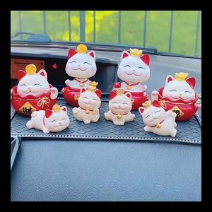 Bộ Mèo Thần Tài May Mắn Để Taplo Ô Tô - Trang Trí Taplo Xe Hơi Bàn Làm Việc Mèo Thần Tài May Mắn New 2024