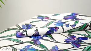 3D Stained Glass Privacy Window Film Static Cling Decorative Frosted Glass Sticker No Glue UV Protection Heat Control 60cm × 120 cm