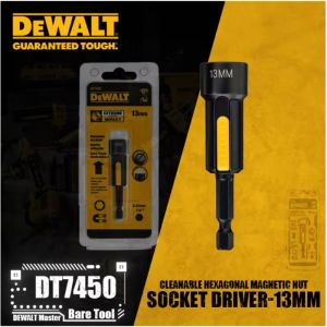 DeWalt | DEWALT DT7450 Cleanable Hex Magnetic Nut Socket Driver 1/4 13mm Power Tool Accessory Sold Separately