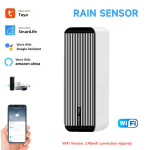 Rain Sensor Alert Wifi Zigbee For Tuya Google Assistant Amazon Alexa Smartlife Real-time Data Collection Detection of Rainfall