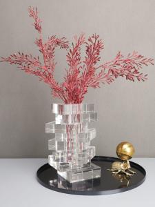 สัตว์น้ำโลหะสีทองแบบสมัยใหม่ ชิ้นส่วนตกแต่งสำหรับห้องนั่งเล่น โมเดลห้องแสดง สตั๊ดบอร์ด คริสตัล วัสดุพื้นฐาน อุปกรณ์ตกแต่งบ้าน สไตล์นอร์ดิก