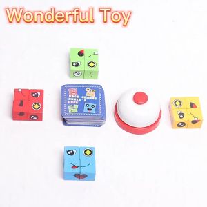 Face changing Rubiks Cube Building Blocks Puzzle Childrens Smiling Face Parent child Interaction Boys Puzzle Thinking Training Toys Boys and Girls