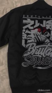 Jaket Pria Semi Bomber Keren Tebal Printing Premium Distro Jaket Pria Cowok Dewasa Terbaru 01