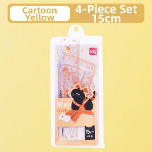 deli | Student Set Square Rulers Multiple Functions cm