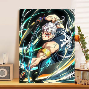 Bandai | Bộ Tranh Sơn Dầu Anime Demon Slayer - Trang Trí Tường Hiện Đại Cho Phòng Khách Phòng Ngủ Không Cần Khung Món Quà Hoàn Hảo Cho Người Hâm Mộ