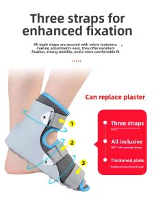 Ankle Joint Fixed Brace Support for Sprain Fracture Ligament Strain Non-Medical Health Care Equipment Adult Thickened Model