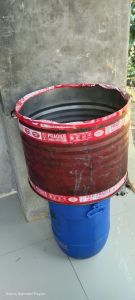 Tong Sampah Besi Tempat Pembakaran Sampah Tempat Bunga Ukuran 100 Liter