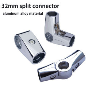 32mm stainless steel round tube connector two-way three-way four-way display rack clothes hanger accessories fastening joint elbow