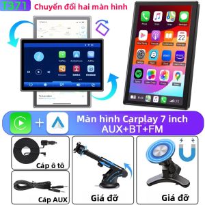 Đầu Phát Đa Phương Tiện Ô Tô Màn Hình Cảm Ứng Di Động Không Dây 7/8 Inch Hỗ Trợ Carplay Mirror Link Video Player Android Auto