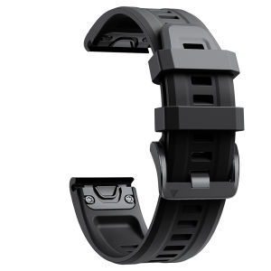 Zionia 22มม. สายนาฬิกาซิลิโคนถอดเร็ว สวมใส่ง่าย สำหรับ Garmin Instinct 3 45mm AMOLED Crossover Solar Tactical Esports dezl Camo Surf MARQ Captain Gen 2 Descent G1 G2 Fenix 8 E 7 6 Pro 5 Plus Quatix D2 Mach 1 Tactix Approach S70 47mm S62 S60 Amazfit Falcon