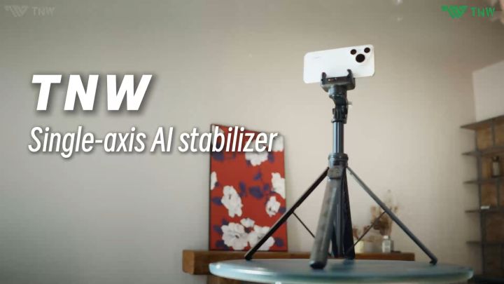 TNW C16 Selfie Stick Gimbal Stabilizer With Face Tracking 360°rotation AI Follow-Up Fill light Tripod For Vlog Video Recording