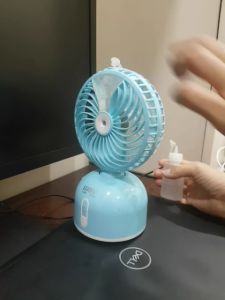 Kipas Angin 5 inch Uap Misty Kabut Luby L-690 - MINUS & TANPA KOTAK