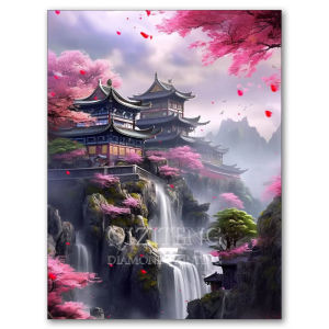 BILIBILI | Diamond Painting Tree Moon Landscape Full Square/Round Diamond Mosaic Embroidery DIY Cherry Blossom Craft Home Bedroom Artwork